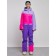Combineson ski female winter, size 48, purple color