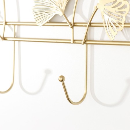 Decorative metal hooks "Ginkgo leaves" 45x3x25 cm-2