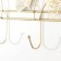Decorative metal hooks "Ginkgo leaves" 45x3x25 cm