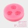 Mold Dolyana "Three Small Roses", silicone, 4.5 cm, pink color