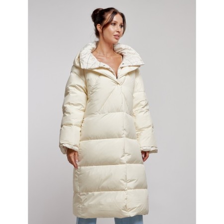 Coat insulated winter female, size 48, color light-beige-9