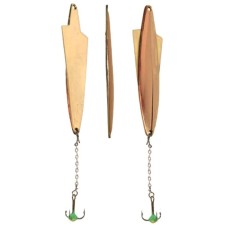 Vertical Winter Lucky John Wing Lock with a chain and a tee, 6.4 cm, 10 g GC blister