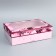 The box is folding, the lid is, "flowers", 30 x 20 x 9 cm with a window