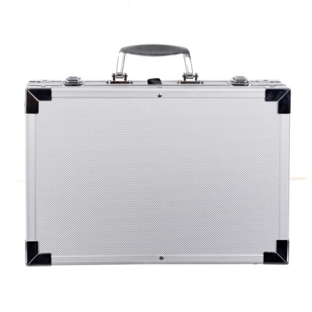 Set for drawing, folding, silver in the suitcase-9