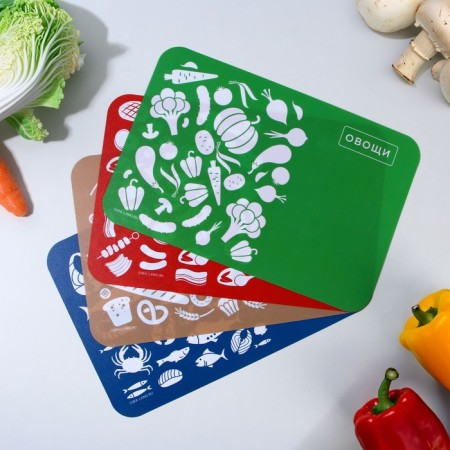 Defense board, set 4 pcs., Assorted plastic, 30x20 cm-1