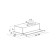 Lex Hubble 600, built -in 650 m3/h, 2 speeds, 60 cm, beige