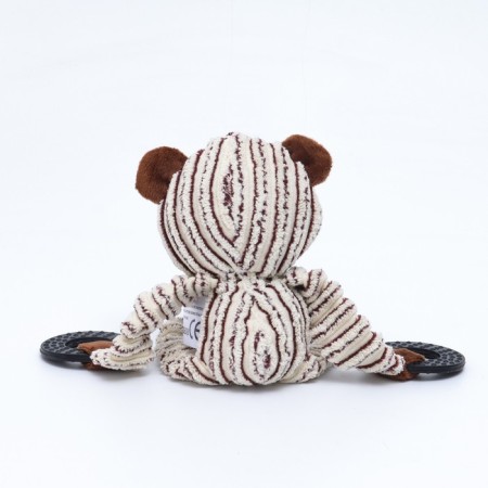 Textile toy with rubber rings "Bear", 26 x 10 cm-3
