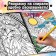 Relax coloring "Catsbuk", 100 pictures, A4 format