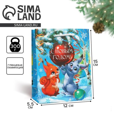 New Year's laminated gift packet “You in the New Year”, s 12 x 15 x 5.5 cm