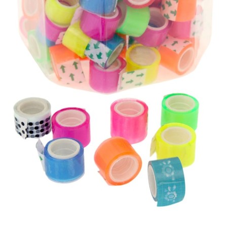 Adhesive tape color, translucent, 12 mm x 2 m, mix-2