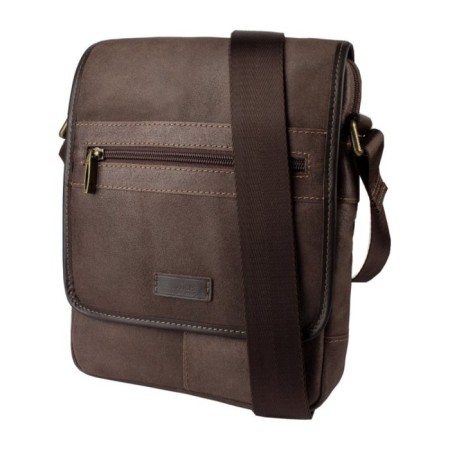 Male bag with lightning, brown color-1