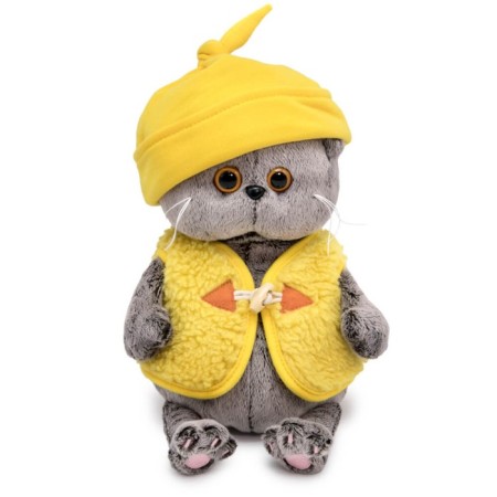 Soft toy "BABY BABY in a hat and fur vest