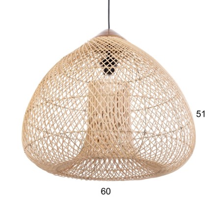 Ceiling Lamp from Rotan "Dio" 1x120W, E27, 50x50x40 cm-1