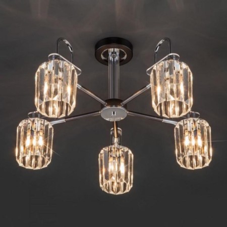 Tenia chandelier, 5x60W E14, graphite color-1