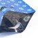 Gift, metallized package, "stars" blue 17x25 cm, 20 microns 10 pcs set
