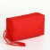 Cosmetic bag with lightning, red color