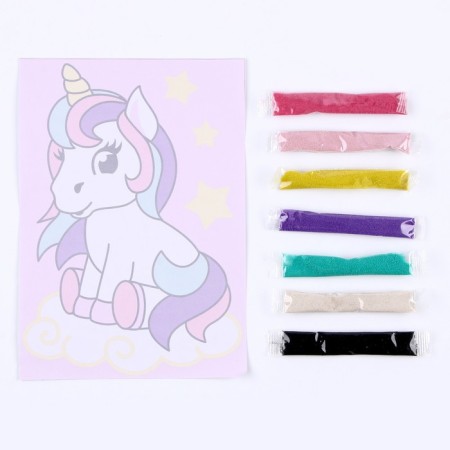 Fresco. Picture from the sand "Unicorn"-2