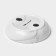 Ceramic soap dish "Rosalin", white-black color