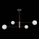 Ceiling EVOLUCE lamp. Sle220103-04. Arcola. 4x5 watts, G9, 4000k, 98x98x58 cm, black color, bronze