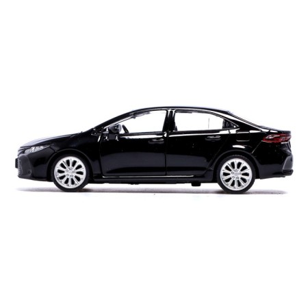 Metal machine Toyota Corolla Hybrid, 1:43, inertia, doors open, black color-1