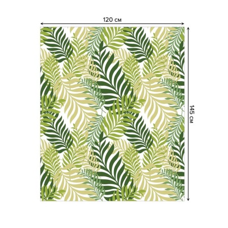 The tablecloth "Deciduous composition", rectangular, Saten, size 120x145 cm-1