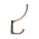 Hook furniture tundra TKD012, two -rod, copper