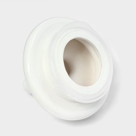 Bank for bulk products with a ceramic lid "heart", 300 ml, white color-4