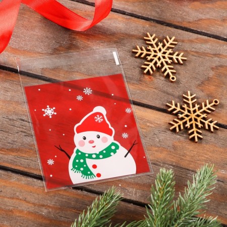 BOPP package with sticky tape, "Bear", 10*11+3cm mix-5