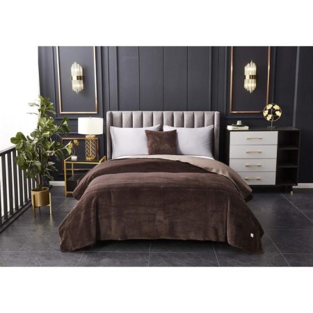 Antoine bedspread, size 160x220 cm, coffee color