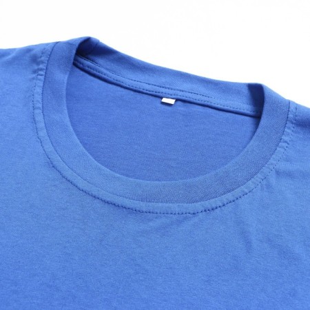 T -shirt male plain, indigo color, size 48-6