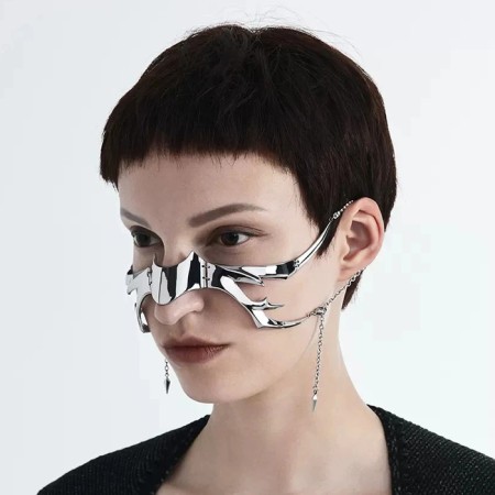 Gamora face accessories, silver color-1