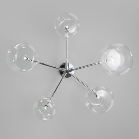 Ceiling chandelier with glass ceiling Jar, 3W, G4, 60x60x44 cm-2