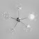 Ceiling chandelier with glass ceiling Jar, 3W, G4, 60x60x44 cm