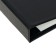 A4 course folder "Course Project", boumvinyl, scallops/cassation, (without paper) black 10kp01