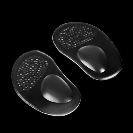 Half -slips for shoes, with a tread, adhesive, silicone, 10.5 × 6.5 cm, pair, color transparent-1