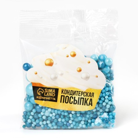 Sprinking confectionery soft: blue, 50 g-2