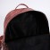 Women's backpack made of artificial leather with lightning, 1 pocket, pink color
