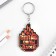 Key keychain wooden "Metallurg" 4 x 5.6 cm