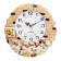 Watching clock, series: kitchen, "cooks", smooth move, D-17 cm, 30.5 x 30 cm