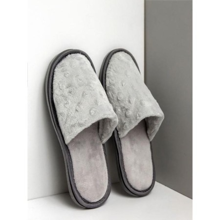 Slippers female closed nose, size 36-38, color gray color-1