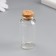 Decor for creativity Glass "A bottle with a cork" set of 3 pcs 25 ml 6x3x3 cm
