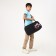 Sports bag with lightning, external pocket, black color