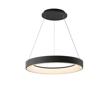 Suspended chandelier Mantra Niseko, Led, 2100lm, 3000-6000k, 500 mm, black color