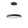 Suspended chandelier Mantra Niseko, Led, 2100lm, 3000-6000k, 500 mm, black color