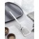 Stainless steel blade perforated Magistro "Grace", length 27 cm, handle color white, silver head color