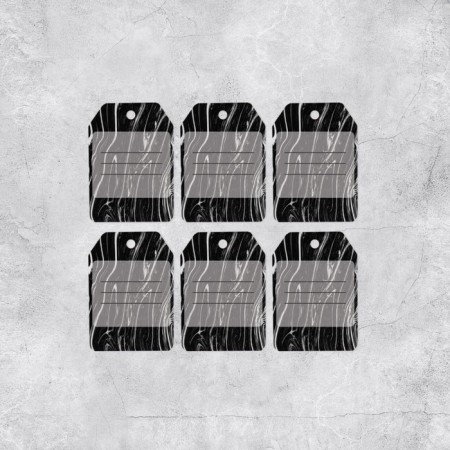 A set of 6 nameplates for gifts to a “steep man”, 16 × 24 cm-2