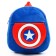 Blue backpack on a zipper, with a pocket, 19 x 22 cm "Captain America", Avengers