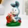 The piggy bank "Roose basket" 17cm gray,