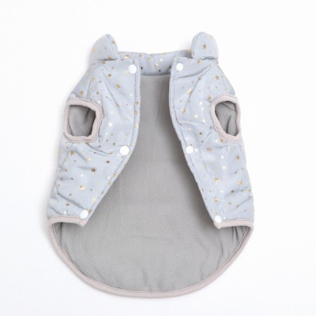 Dog jacket "Star Way", size S, gray (DS 26, Osh 24, OG 32 cm)-6