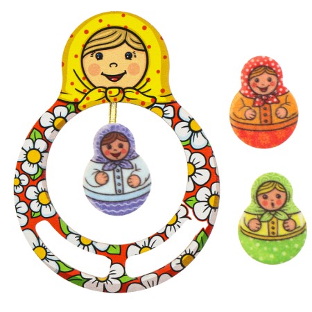 Speech therapy game. Breathing simulator "Matryoshka"